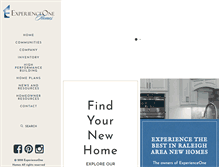 Tablet Screenshot of experienceonehomes.com